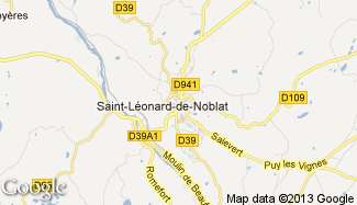 Plan de Saint-Léonard-de-Noblat