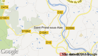 Plan de Saint-Priest-sous-Aixe