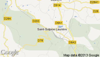 Plan de Saint-Sulpice-Laurière