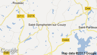 Plan de Saint-Symphorien-sur-Couze