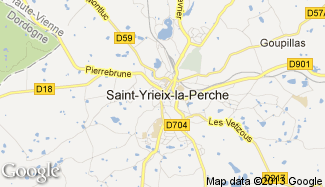 Plan de Saint-Yrieix-la-Perche