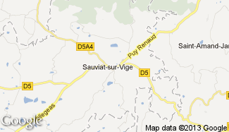 Plan de Sauviat-sur-Vige