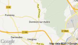 Plan de Domèvre-sur-Avière
