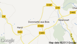 Plan de Dommartin-aux-Bois