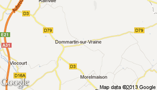 Plan de Dommartin-sur-Vraine