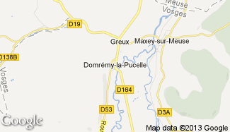 Plan de Domrémy-la-Pucelle