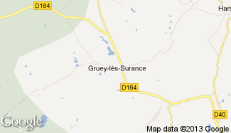 Plan de Gruey-lès-Surance