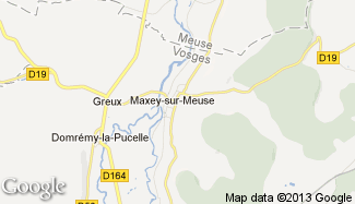 Plan de Maxey-sur-Meuse