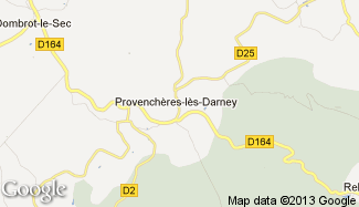 Plan de Provenchères-lès-Darney