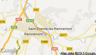 Plan de Saint-Étienne-lès-Remiremont