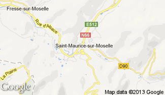 Plan de Saint-Maurice-sur-Moselle