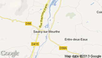 Plan de Saulcy-sur-Meurthe