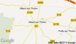 Plan de Aillant-sur-Tholon