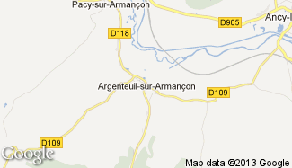 Plan de Argenteuil-sur-Armançon