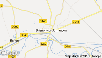 Plan de Brienon-sur-Armançon