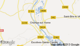 Plan de Champs-sur-Yonne