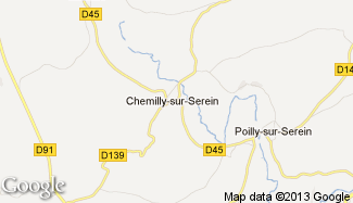 Plan de Chemilly-sur-Serein