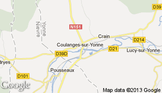 Plan de Coulanges-sur-Yonne