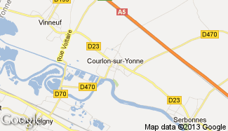 Plan de Courlon-sur-Yonne