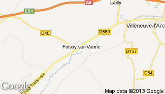 Plan de Foissy-sur-Vanne