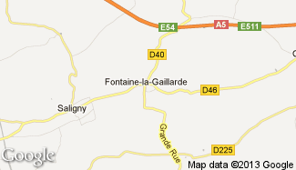 Plan de Fontaine-la-Gaillarde
