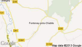 Plan de Fontenay-près-Chablis