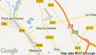 Plan de Gisy-les-Nobles