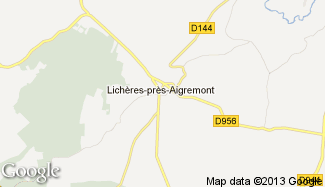 Plan de Lichères-près-Aigremont