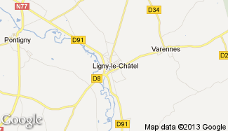 Plan de Ligny-le-Châtel