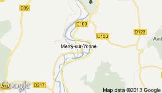 Plan de Merry-sur-Yonne