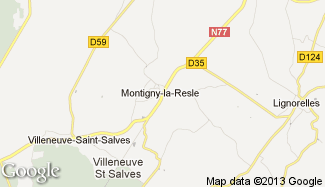 Plan de Montigny-la-Resle