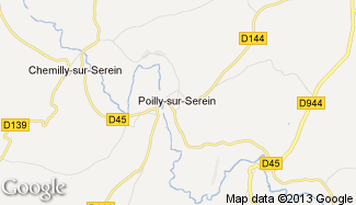 Plan de Poilly-sur-Serein