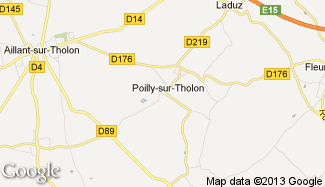 Plan de Poilly-sur-Tholon