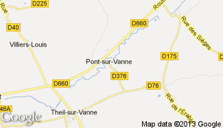 Plan de Pont-sur-Vanne