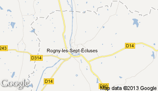 Plan de Rogny-les-Sept-Écluses