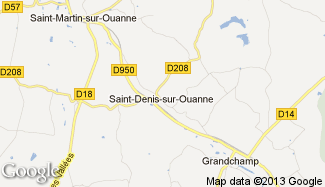 Plan de Saint-Denis-sur-Ouanne