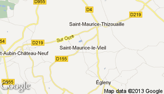 Plan de Saint-Maurice-le-Vieil
