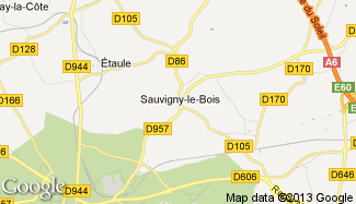 Plan de Sauvigny-le-Bois