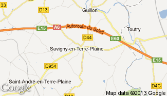 Plan de Savigny-en-Terre-Plaine