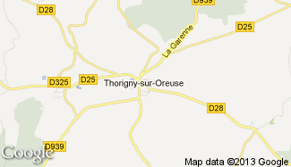 Plan de Thorigny-sur-Oreuse