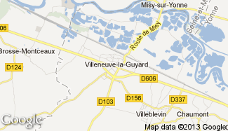 Plan de Villeneuve-la-Guyard