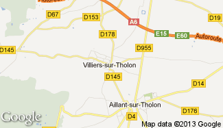 Plan de Villiers-sur-Tholon