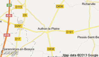 Plan de Authon-la-Plaine