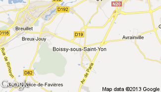 Plan de Boissy-sous-Saint-Yon