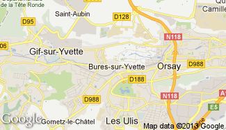 Plan de Bures-sur-Yvette