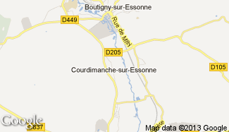 Plan de Courdimanche-sur-Essonne