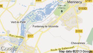 Plan de Fontenay-le-Vicomte