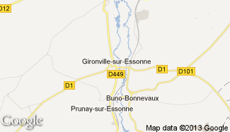 Plan de Gironville-sur-Essonne