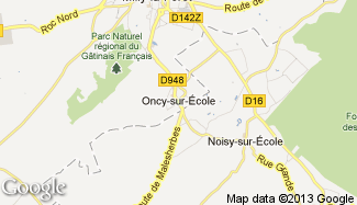 Plan de Oncy-sur-École