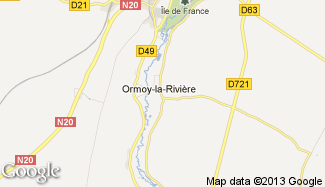 Plan de Ormoy-la-Rivière